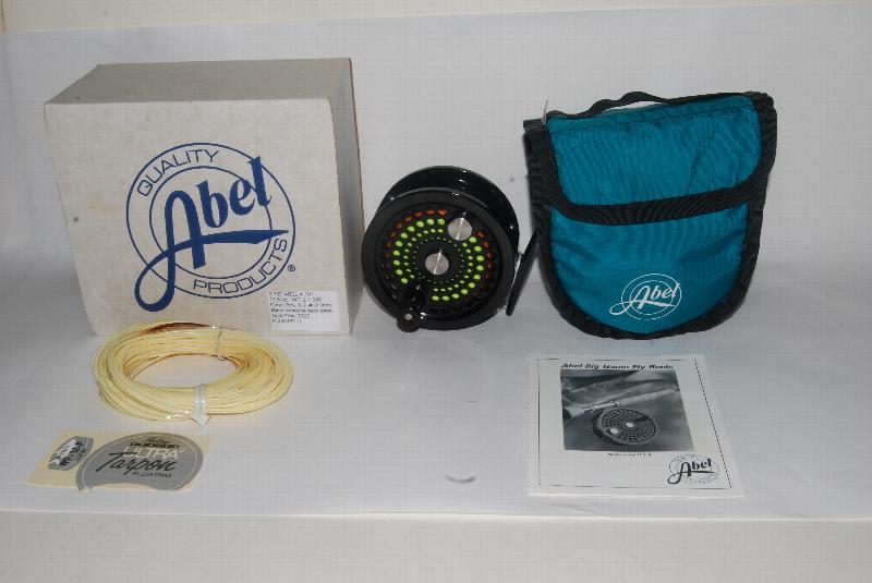 Image for 3 7/8" ABEL 4 RH.  11.5 oz. Cap. WF12 + 300 yd. Abel Box, Case, Instructions, & Fly lines.